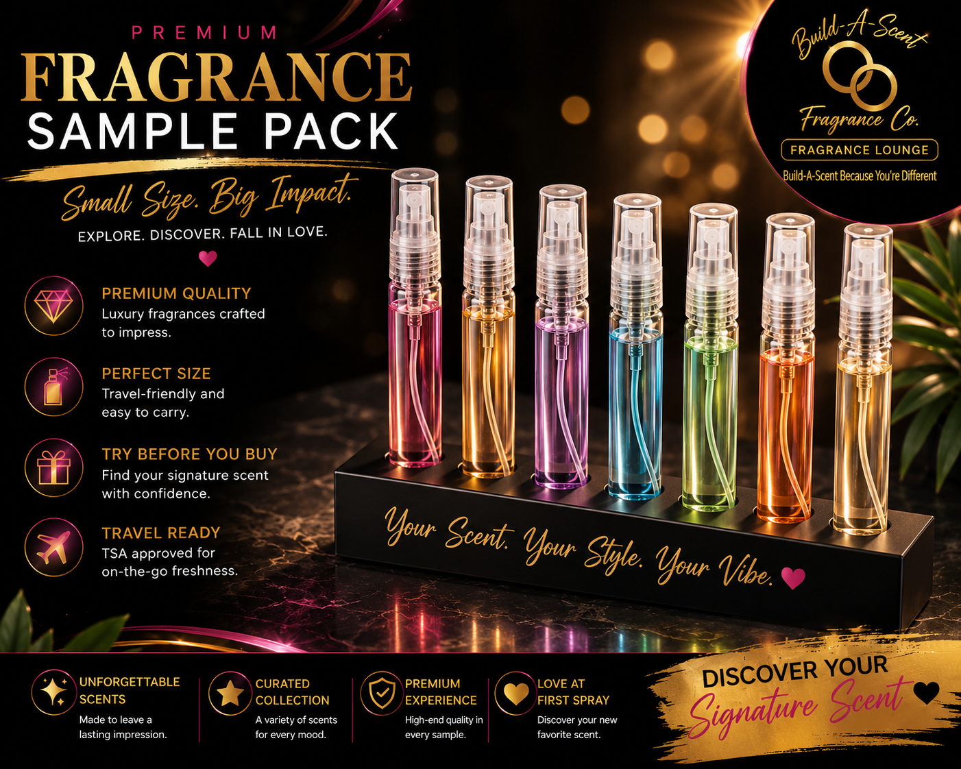 Fragrance sample pack 7pcs